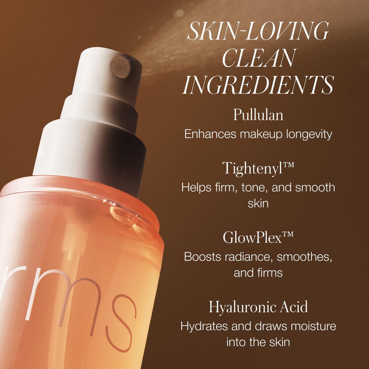 RMS Beauty bottle in hand showing 2.0 fl oz compact size for portability