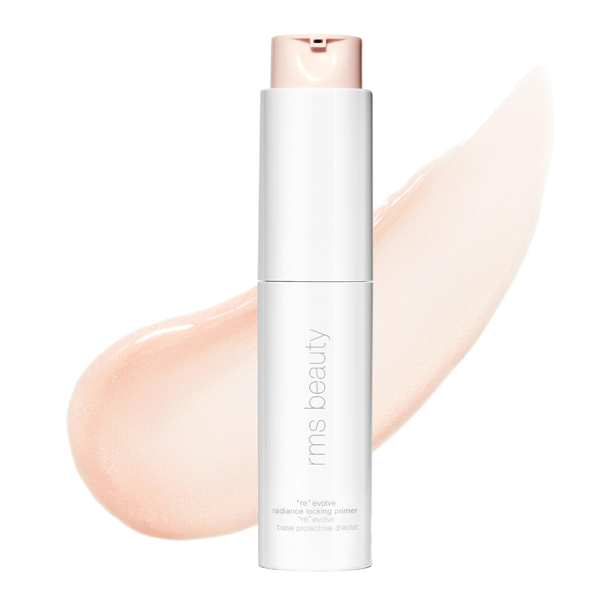 RMS Beauty primer front packaging showing clean, refillable design and glow