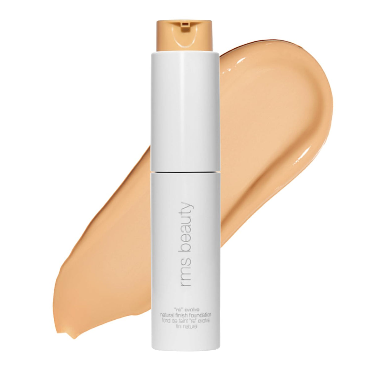 RMS Beauty ReEvolve front bottle showing product packaging and clean design benefit