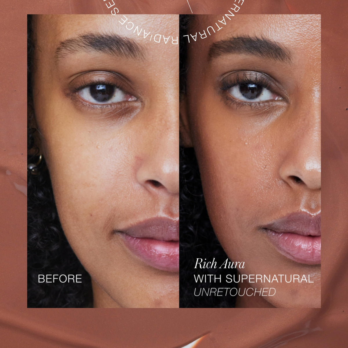RMS Beauty tinted serum dots on skin demonstrating redness-neutralizing tint