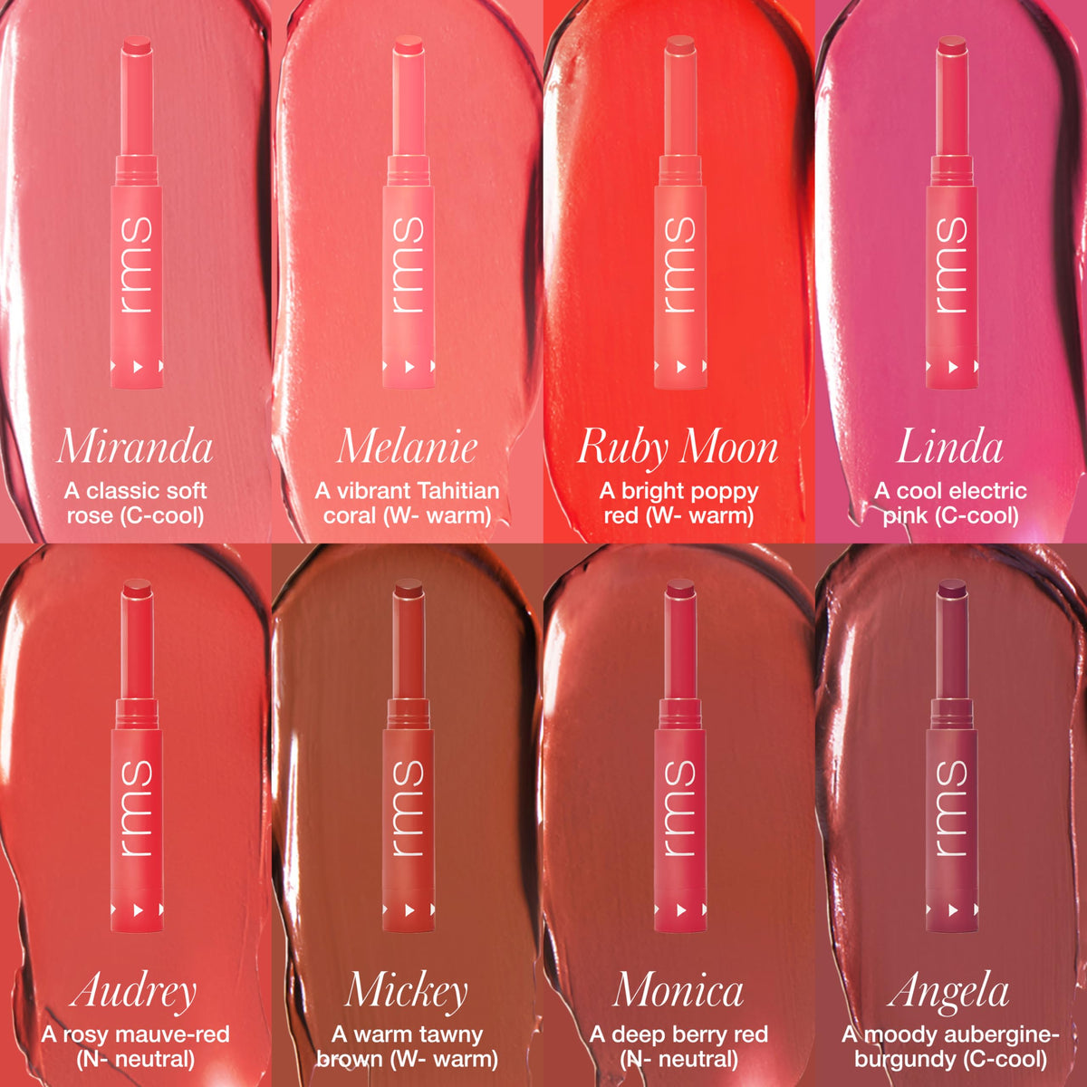 RMS Beauty size and scale beside coin for travel-friendly convenience