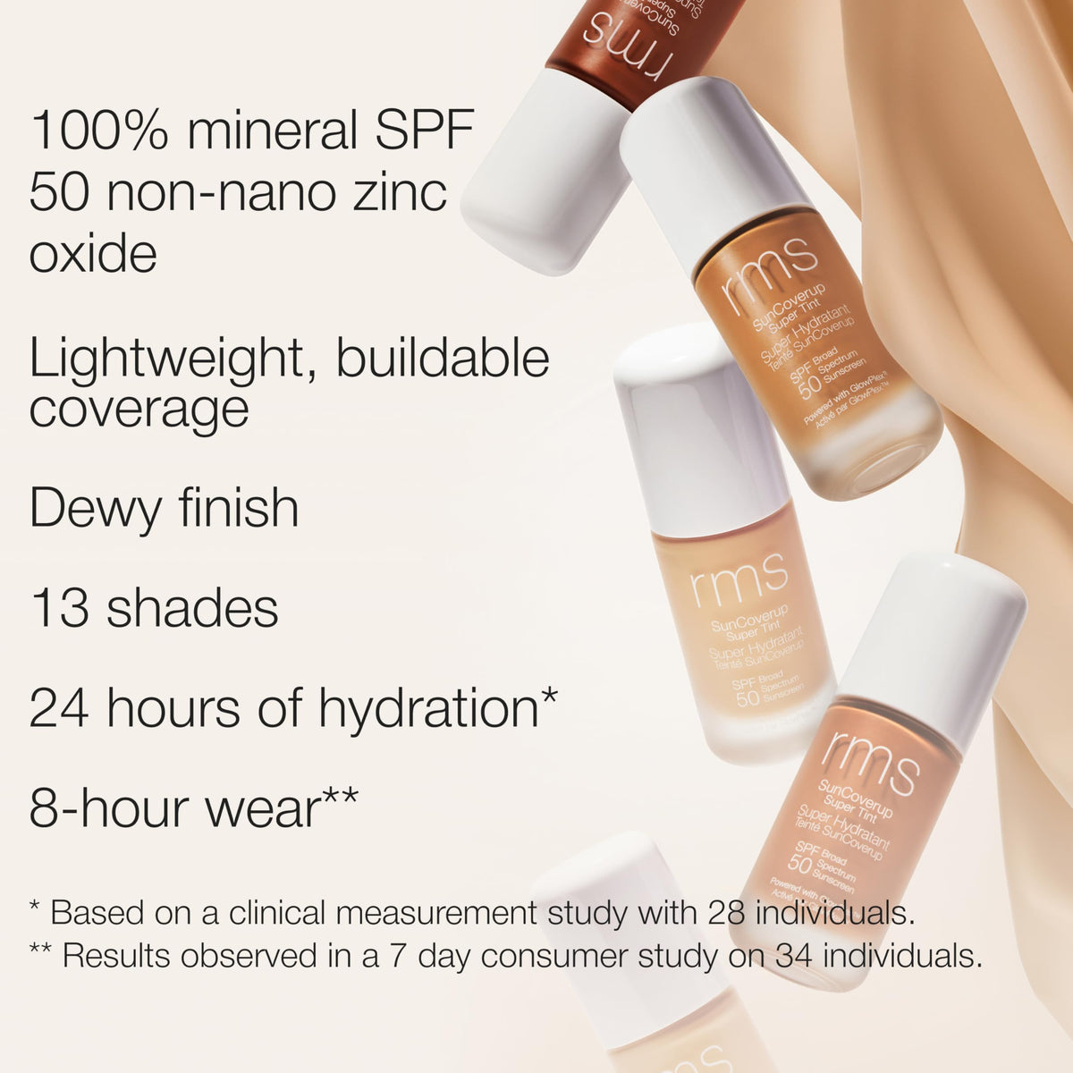 RMS Beauty SunCoverup bottle cap detail emphasizing compact travel-friendly design