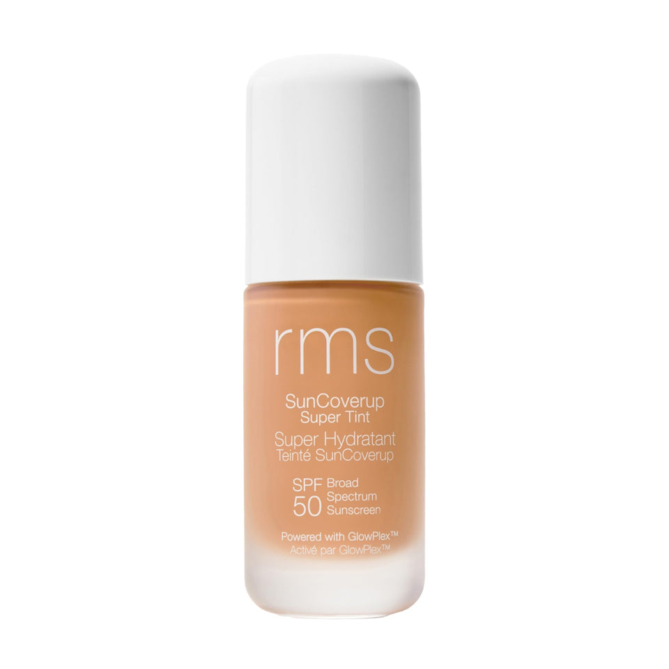 RMS Beauty front packaging of SunCoverup Tan showing SPF label and shade