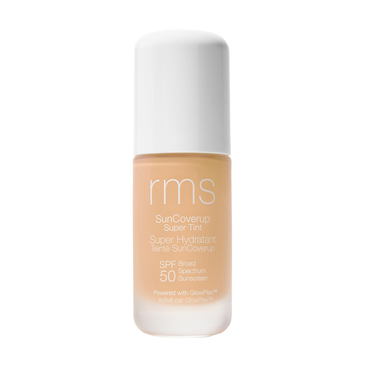 RMS Beauty SunCoverup tube front view showing packaging and Cameo shade benefit