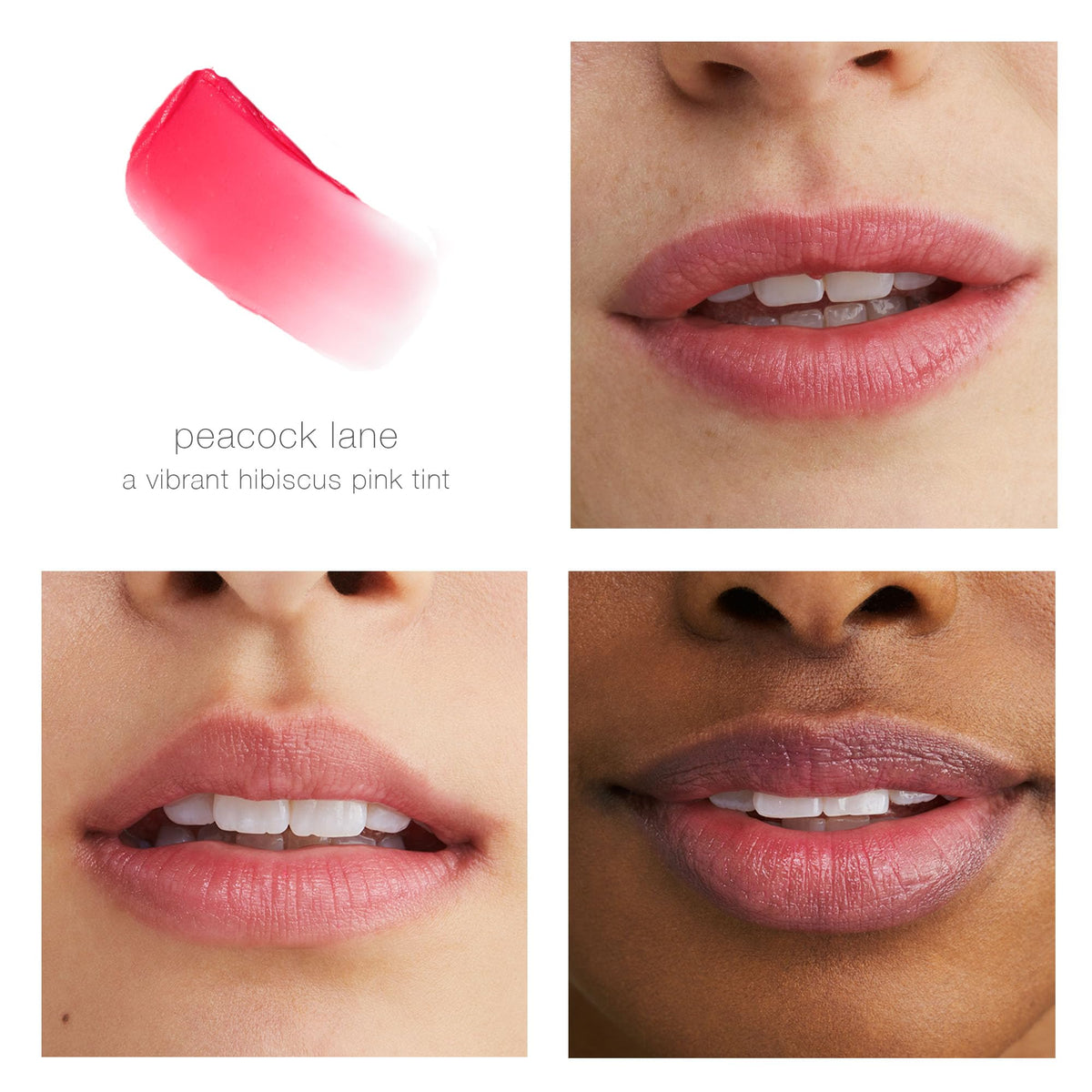 RMS Beauty texture close-up swipe displaying glossy, non-sticky finish for comfort