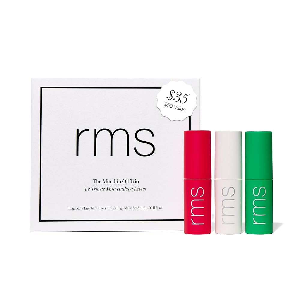 RMS Beauty trio front packaging showing limited-edition holiday presentation and gifting benefit