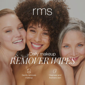 RMS Beauty close-up of wipe texture demonstrating gentle, effective cleansing surface