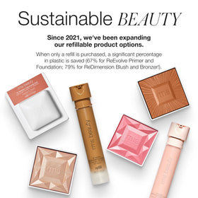 RMS Beauty compact in a travel bag showing portable, touch-up friendly design