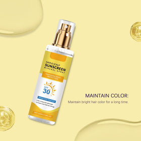 RnemiTe-amo applying to scalp for targeted UV protection and comfort