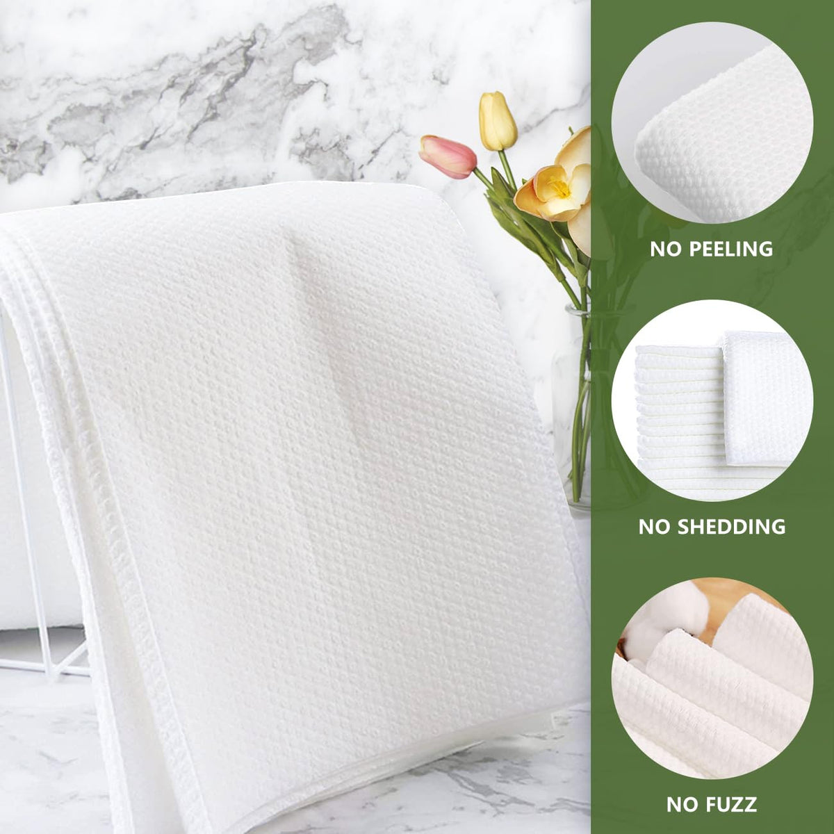 rngwaper towel beside ruler showing 16x31.5 size advantage