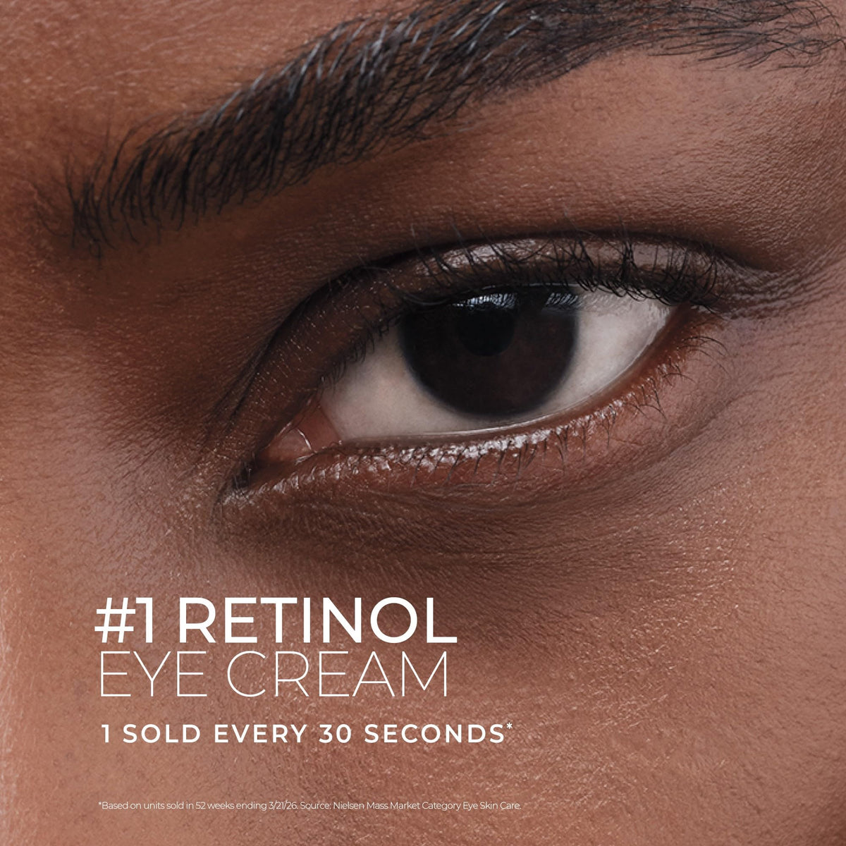 RoC application on under-eye using gentle tapping for reduced puffiness