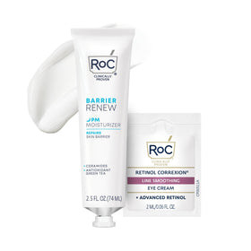 RoC jar front view showing branding and night cream benefits
