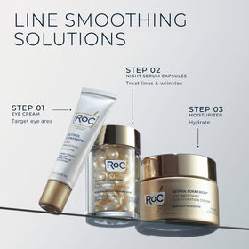 RoC morning and night use visual implying consistent visible improvement