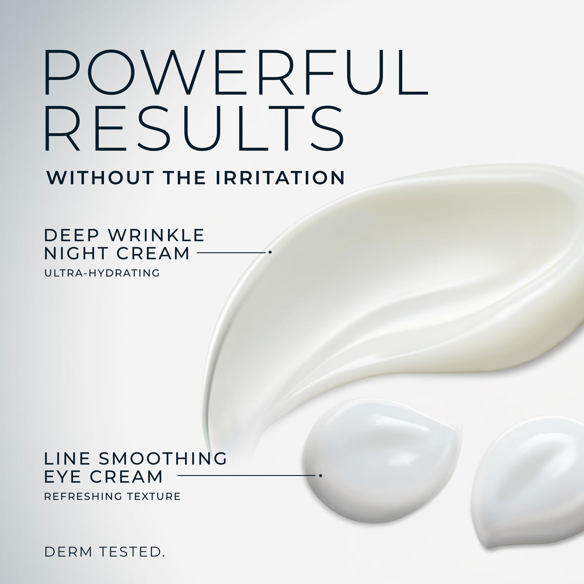 RoC duo displayed on bathroom counter suggesting a simple night routine benefit