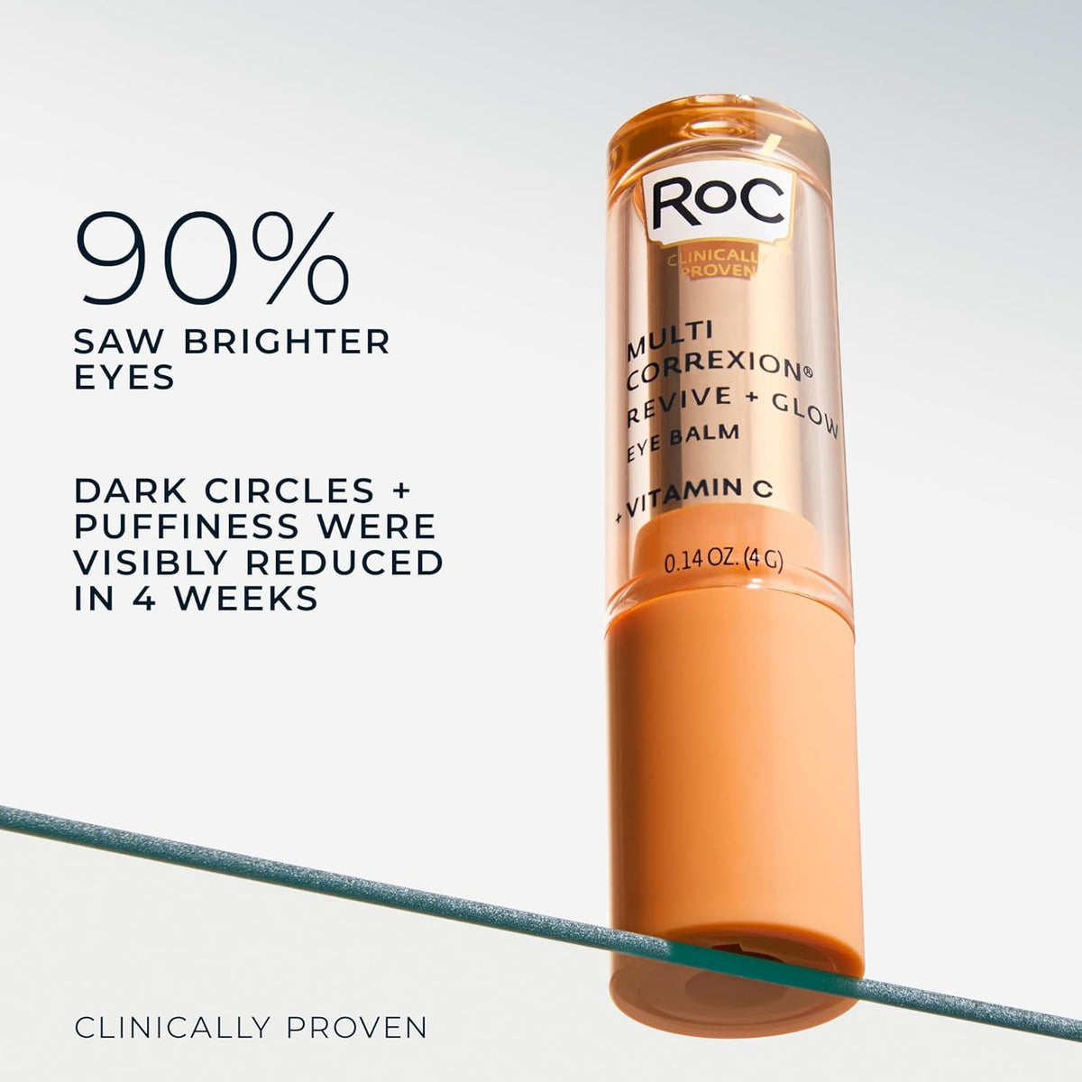 RoC clear balm texture on fingertip showing non-greasy invisible finish