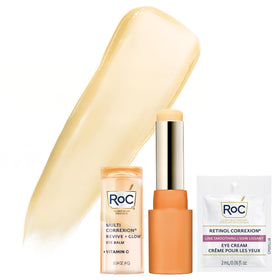 RoC front packaging of the eye balm showing product branding and benefits