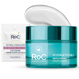 RoC front jar shot showing clean moisturizing cream and branding benefit