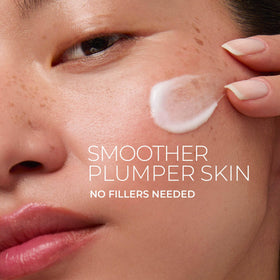 RoC close-up of silky cream texture showing fast absorption and hydration