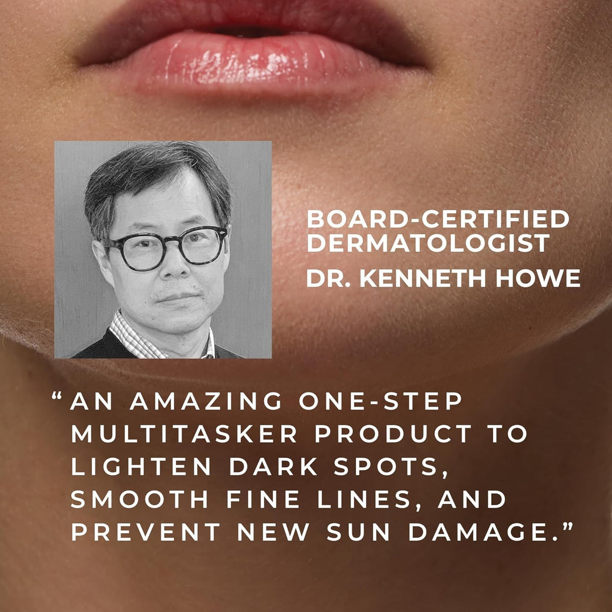 Jar with highlighted ingredients Niacinamide and glycerin for radiance