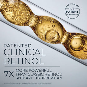 RoC on bathroom vanity among skincare items evoking daily routine benefit