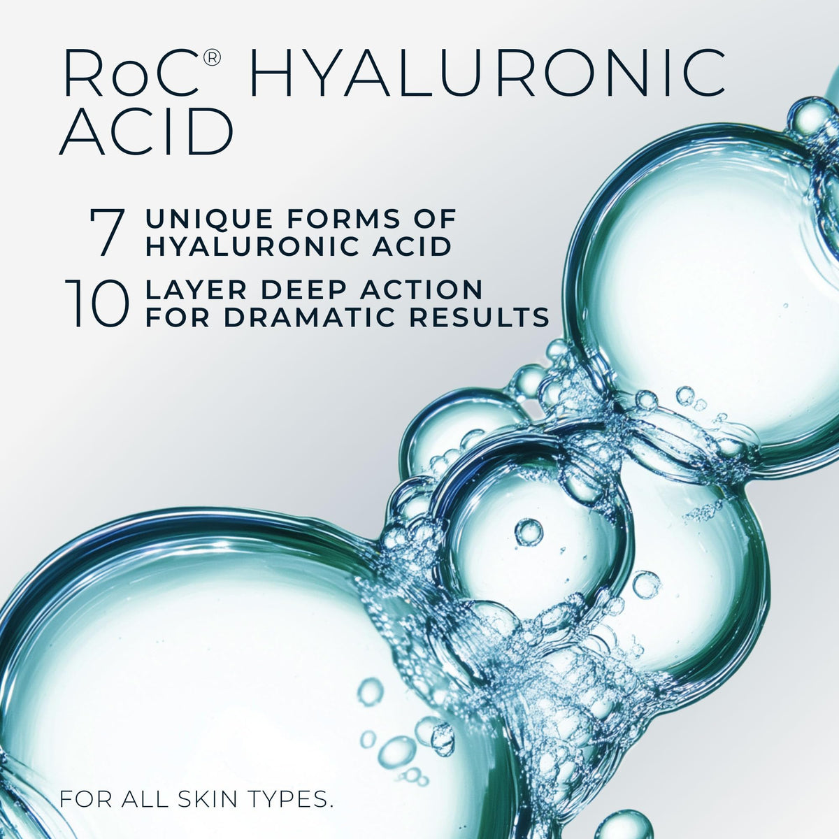 RoC serum on bathroom vanity in lifestyle scene encouraging daily use routine