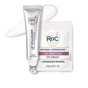 RoC front packaging showing lip volumizer and clean benefits