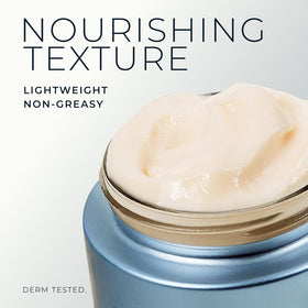 Cream absorbed on skin showing RoC improved hydration and smooth feel