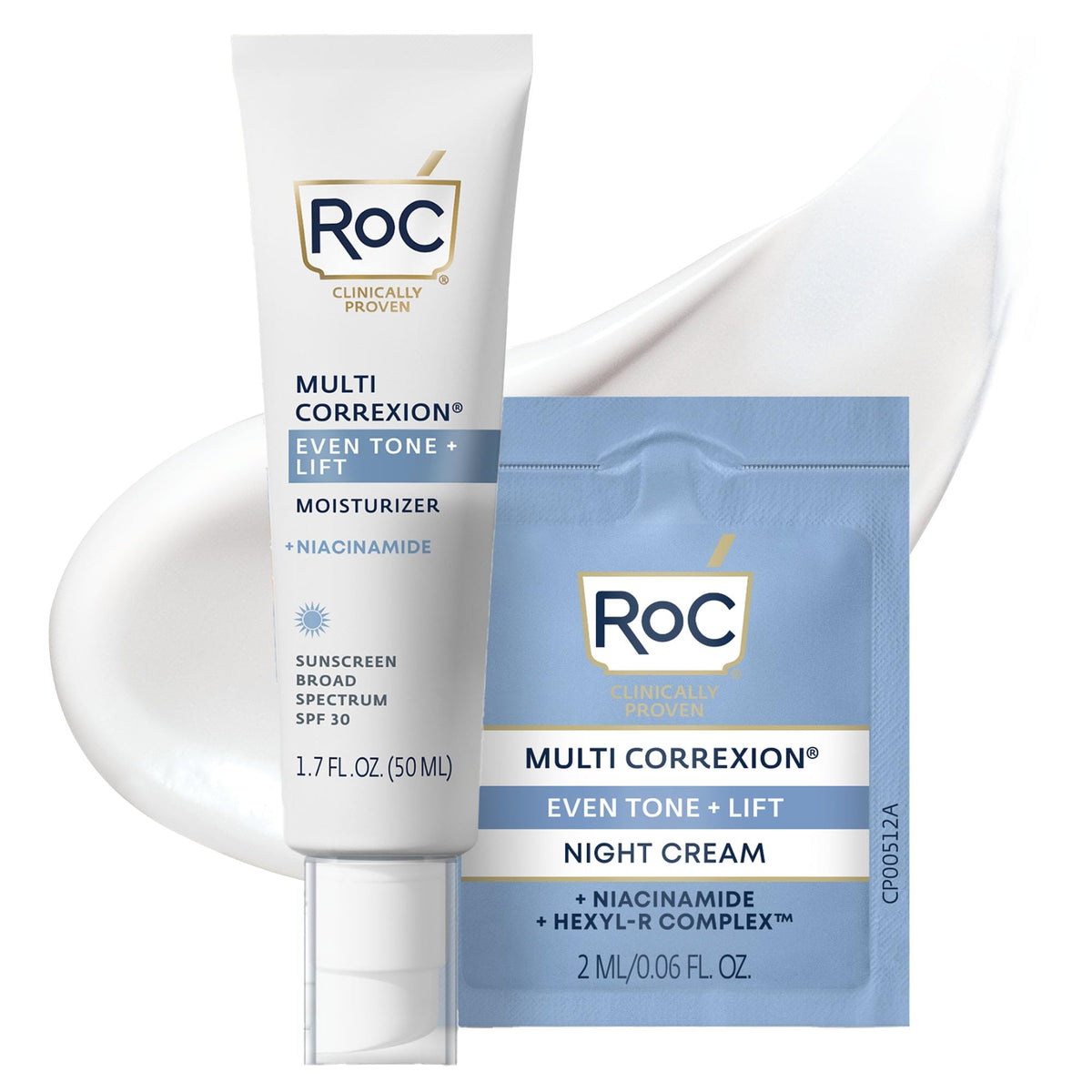 RoC front packaging showing SPF 30 and 5‑in‑1 benefits for morning protection