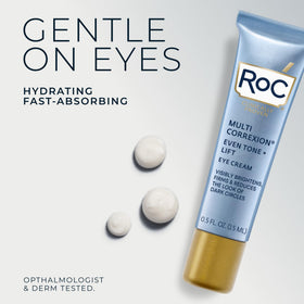 RoC label close-up showing formulation facts and dermatologist-tested benefit