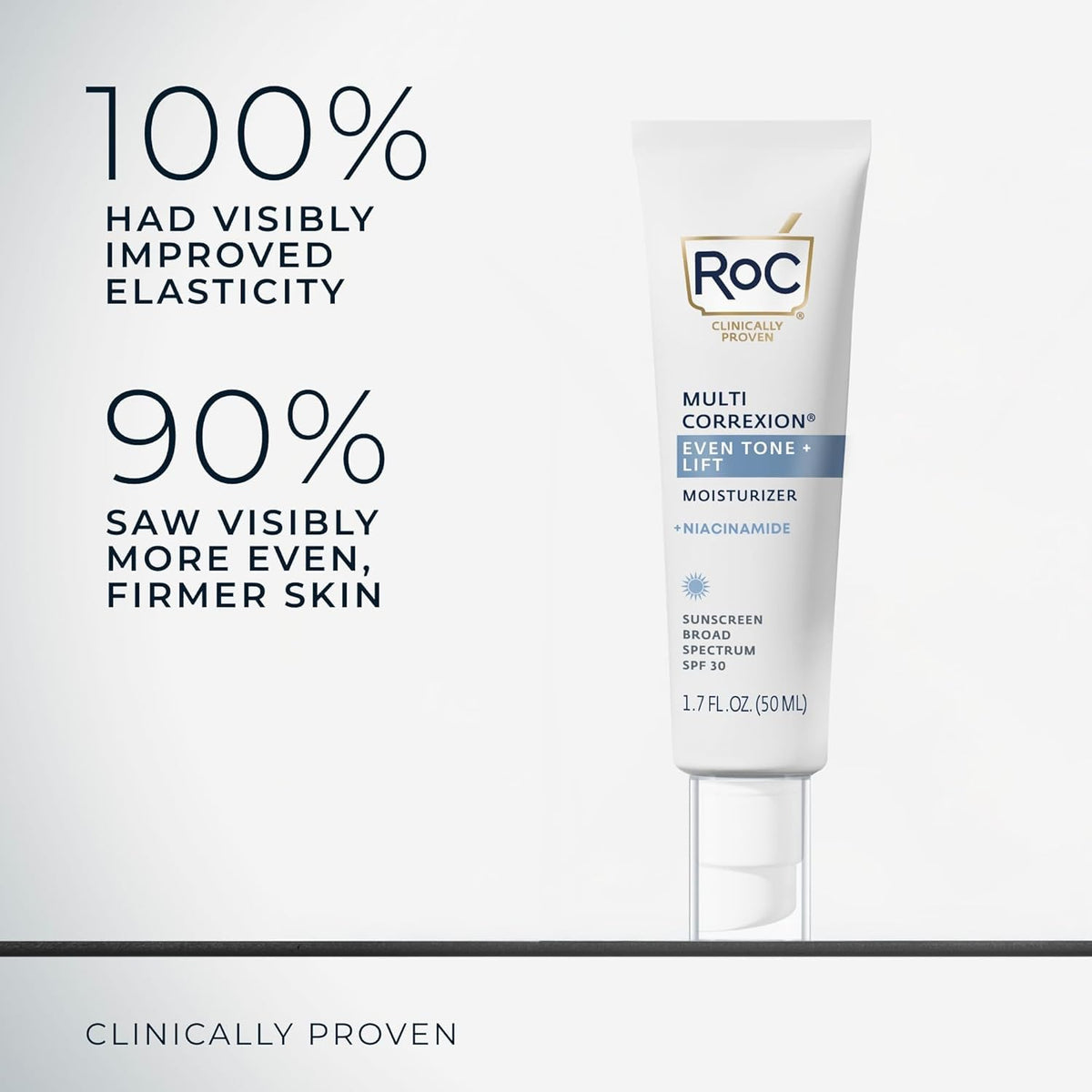 RoC tube angle displaying label and easy-squeeze applicator for controlled use