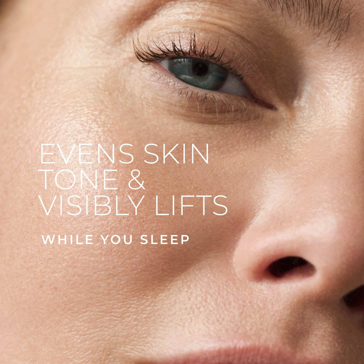 RoC applied to face at night demonstrating hydrating overnight repair