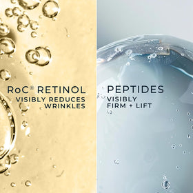 RoC packaging label close-up showing key ingredients and gentle formula