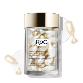 RoC front packaging showing 30 unscented retinol capsules and benefits