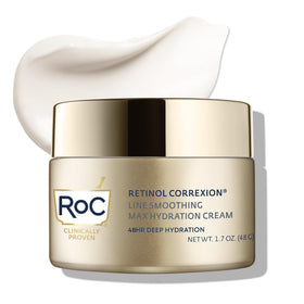 RoC front tube showing product and benefits for visible smoothing