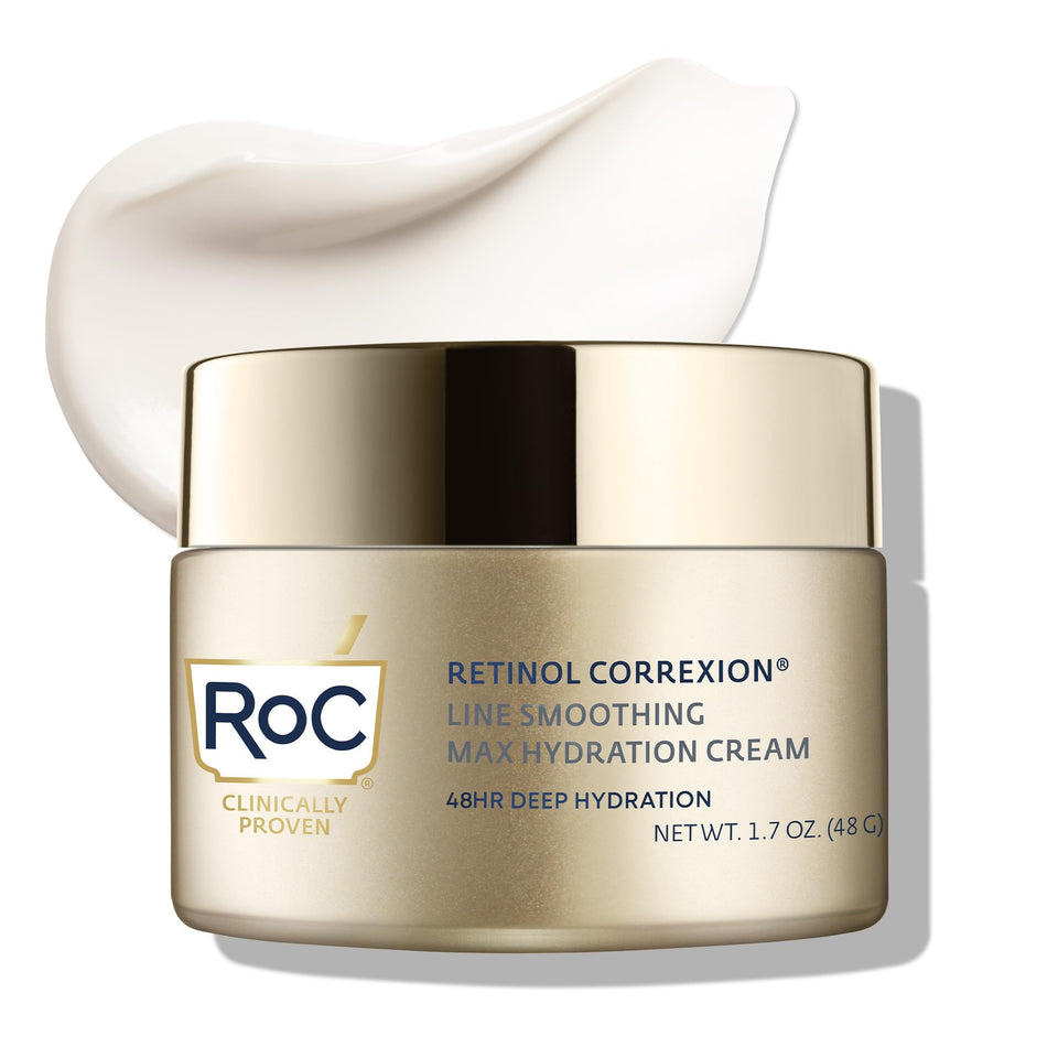 RoC front tube showing product and benefits for visible smoothing