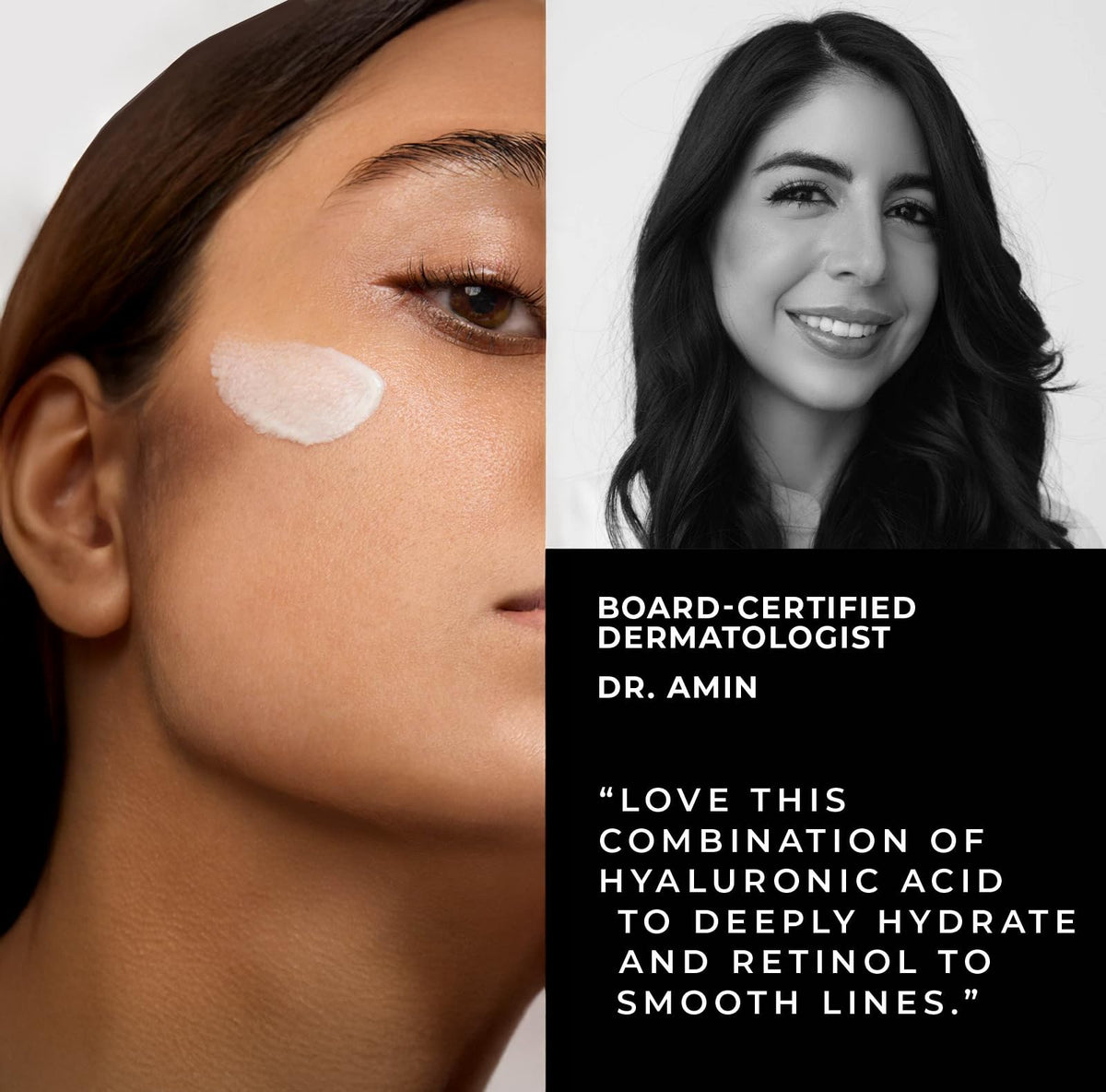 RoC visual representing hydration and plumping effect from hyaluronic acid