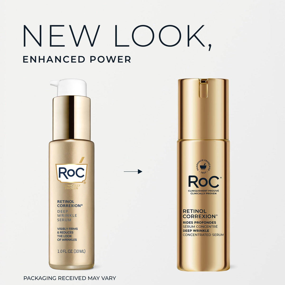 RoC dropper with serum texture highlighting smooth application