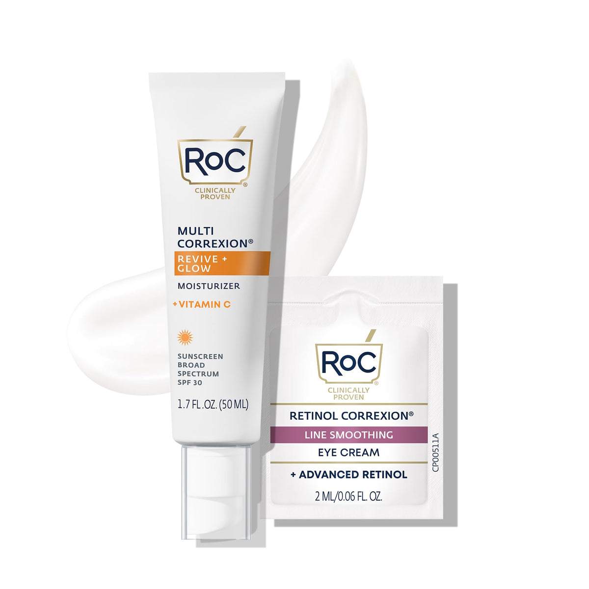 RoC front packaging showing SPF 30 and brightening benefits