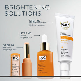 RoC on bathroom counter in lifestyle scene for daily morning routine