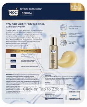 RoC serum texture close-up highlighting lightweight finish and smoothing effect