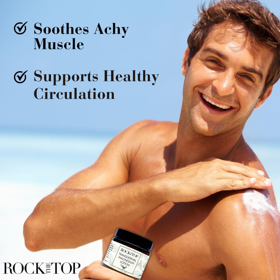 Rock the Top applying lotion to foot for soothing post-activity benefit