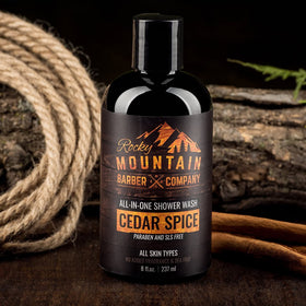 Rocky Mountain Barber Company creamy lather texture illustrating gentle cleansing
