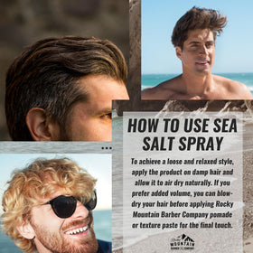 Rocky Mountain Barber Company nozzle spraying mist for easy application