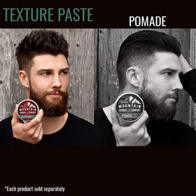 Rocky Mountain Barber Company paste with coin for scale illustrating compact 2 oz size
