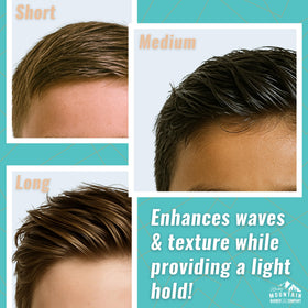 Rocky Mountain Barber Company styling cream applied to child’s hair for quick grooming