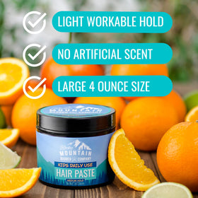 Rocky Mountain Barber Company ingredient label close-up highlighting essential oils