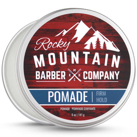 Rocky Mountain Barber Company tub front view showing brand and sleek design benefit