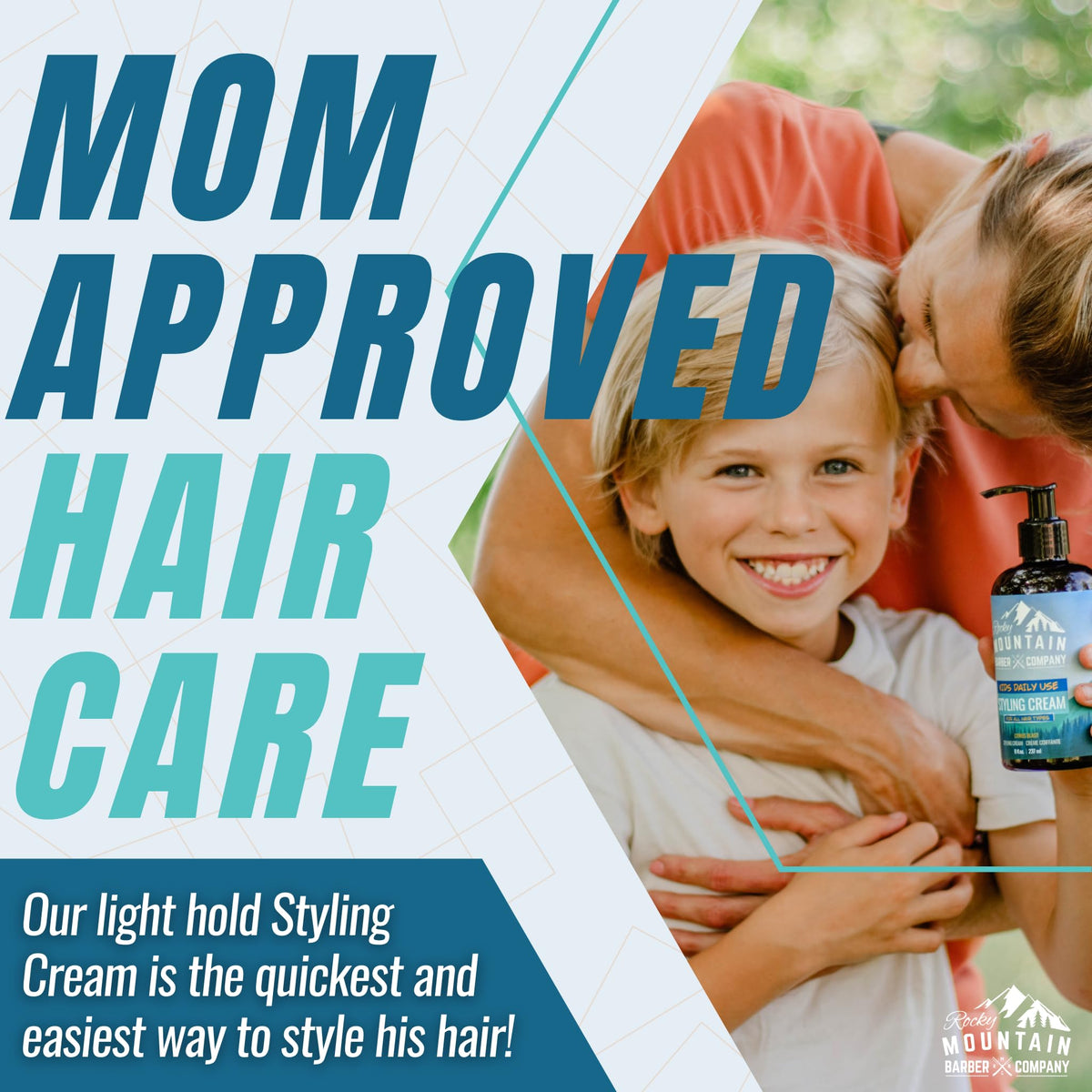 Rocky Mountain Barber Company cream being dispensed for mess-free application