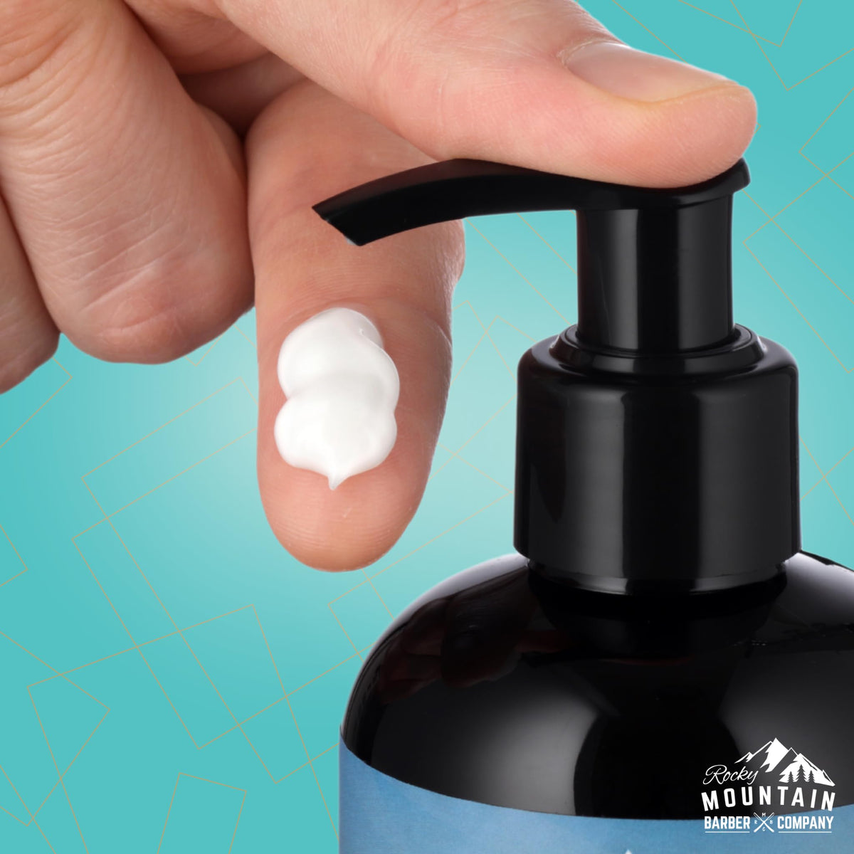 Rocky Mountain Barber Company texture close-up highlighting creamy, spreadable formula