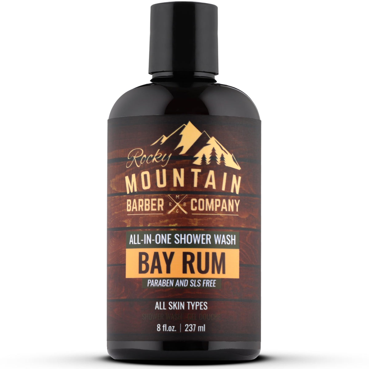 Rocky Mountain Barber Company front packaging showing bottle and label benefit travel-friendly